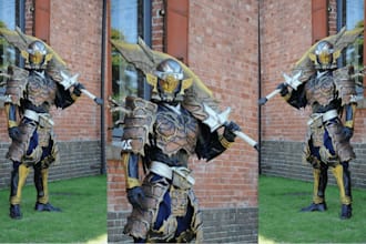 custom cosplay creation wearable armor 3d fantasy knight armor 3d game cosplay