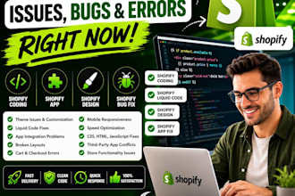 fix shopify bug and errors in your store within 24 hours, shopify liquid code