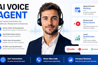 doctor office ai receptionist twilio open table voice listing assistance ai sdr