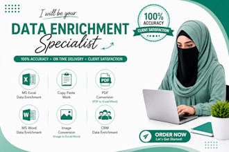 do data enrichment and data entry