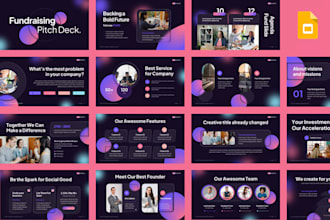 design premium business investor pitch deck startup fundraising ppt master slide