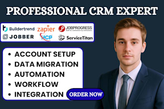 setup zapier integration jobber hcp buildertrend jobprogress servicetitan workiz