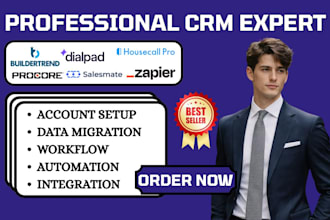 setup housecall pro buildertrend procore salesmate zapier estimates dialpad crm