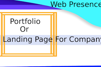 create portfolio or company website with admin dashboard using python