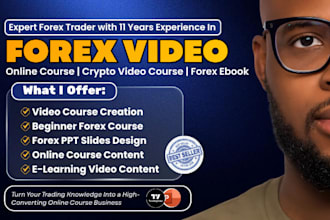 do forex and crypto trading video course, day future course, course ppt slides