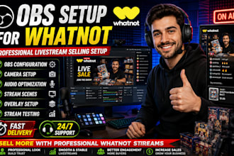 setup obs for whatnot livestream selling