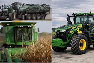 model construction equipment, tractor, 3d farming simulator, heavy machinery