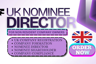offer UK nominee director for non resident company owners
