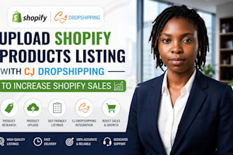 upload shopify products listing with cj dropshipping to increase shopify sales
