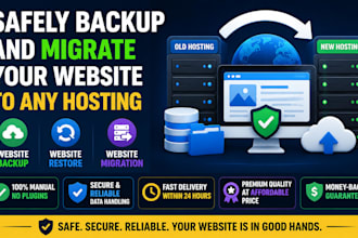 safely backup and migrate your website to any hosting