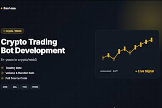 build eth solana bot pump fun bot crypto trading bot futures bot