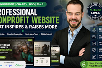 design a professional nonprofit, charity, or ngo website