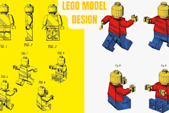design custom 3d lego model moc lego car minifigure set xml list instruction