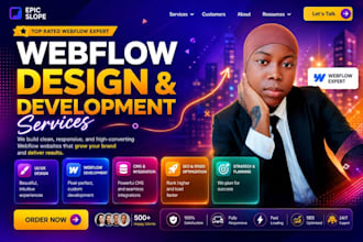 design and develop a custom webflow website