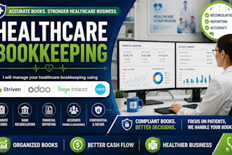 manage healthcare bookkeeping using striven, odoo, sage intacct and xero