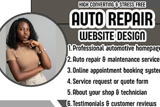 auto repair website mechanic website car repair website automotive website