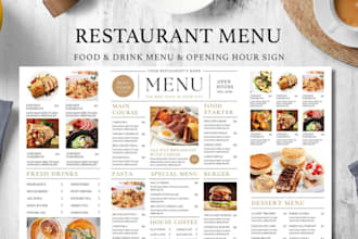design restaurant menu digital food menu digital menu board pricelist food flyer