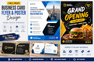 create business card flyer and poster design