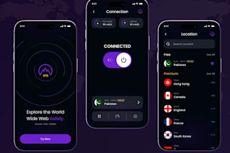 develop a secure VPN app for android and ios