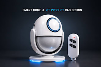 design smart home and iot product prototype cad in solidworks and fusion360