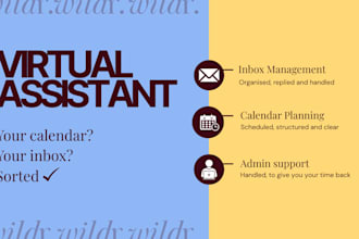be your virtual assistant and admin support