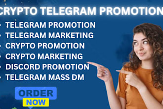 telegram promotion telegram ads discord mass dm crypto promotion
