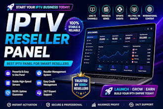 setup reseller panel, strong 8k, dream 4k, trex panel, mega ott ,tivione