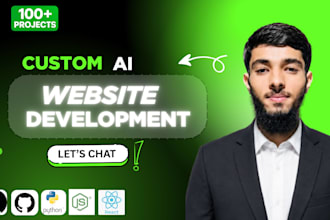 build custom website development, full stack developer