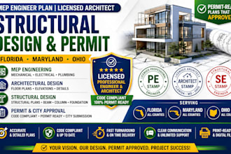 mep engineer plan licensed architect structural design in florida maryland ohio