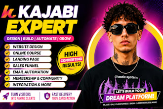 design kajabi website sales funnel kajabi online course landing page expert