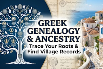 do greek genealogy research trace ancestors and find village records