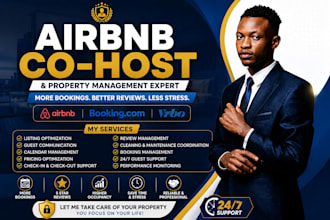 be your airbnb cohost, property manager and listing optimization