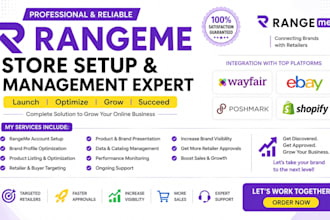 upload rangeme wayfair ebay shopify poshmark product listing faire add products
