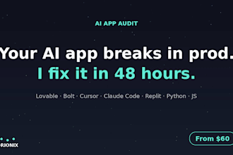 audit your app and ship it production ready in 48 hours