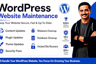 provide wordpress website maintenance and monthly support