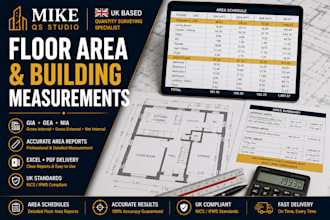 calculate floor area and building measurements for UK projects