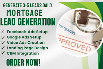 mortgage leads, mortgage facebook ads, mortgage google ads, mortgage video ads