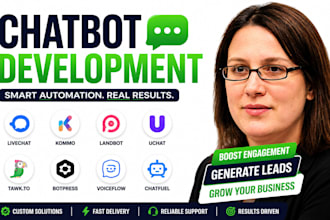 livechat chatbot com kommo landbot uchat tawk to botpress voiceflow chatfuel