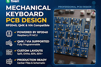 design mechanical keyboard pcb with rp2040, qmk and via compatibility