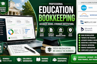 do education bookkeeping with xero, workday, netsuite erp and microsoft dynamics