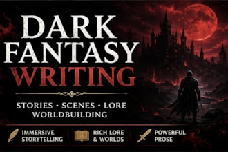write dark fantasy stories, scenes, and lore