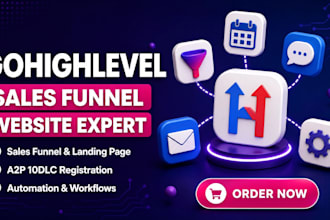 gohighlevel sales funnel go high level landing page a2p 10dlc ghl website expert
