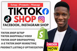 tiktok shop setup tiktok shop dropshipping facebook and instagram shop