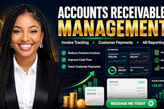 manage accounts receivable, invoice tracking customer payments and ar management