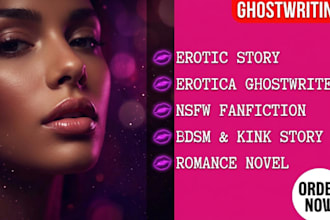 write erotic story, erotica ghostwriter, nsfw fanfiction, smut, bdsm