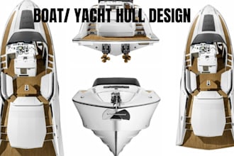 design hull form, hydrodynamics and naval stability analysis
