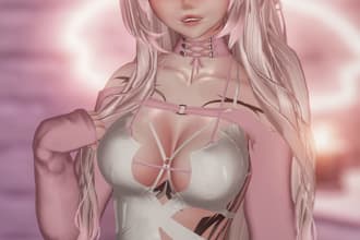 create vrchat avatar, vrc avatar, furry avatar, vr character, 3d nsfw model