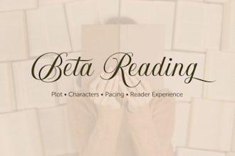 beta read your fantasy, romance or ya manuscript