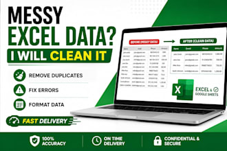 clean, format, fix and organize your data