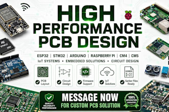 design high performance pcb for esp32 stm32f103 arduino raspberry pi iot cm4 cm5